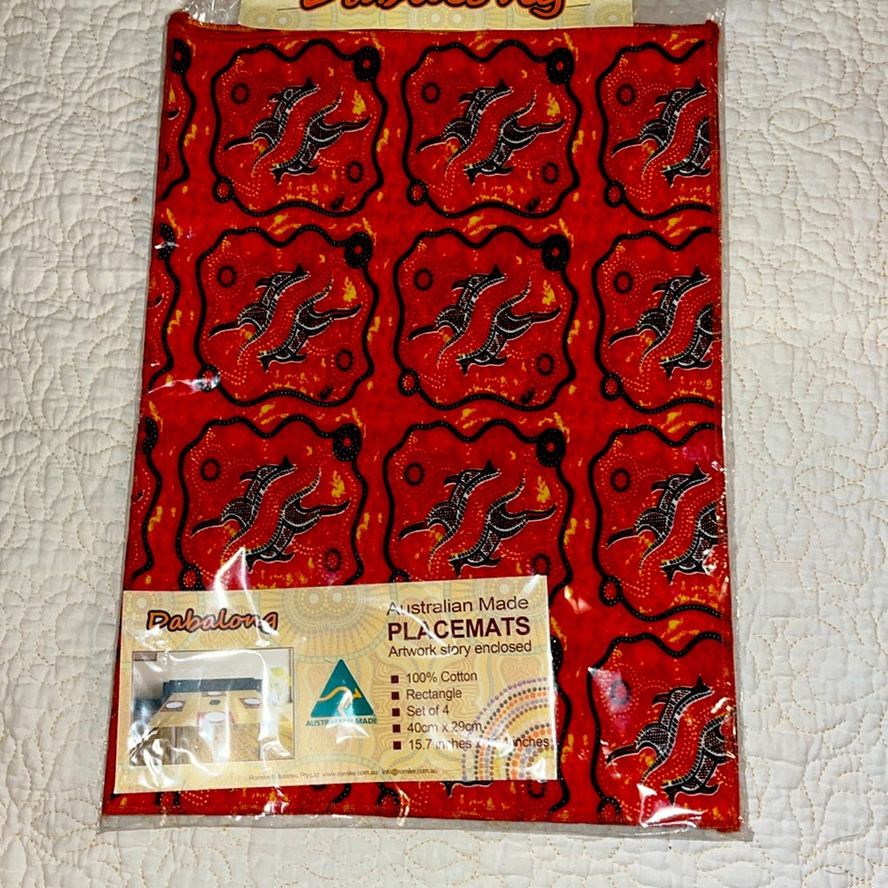 NIP Dabalong Australian Made Set of 4 Placemats